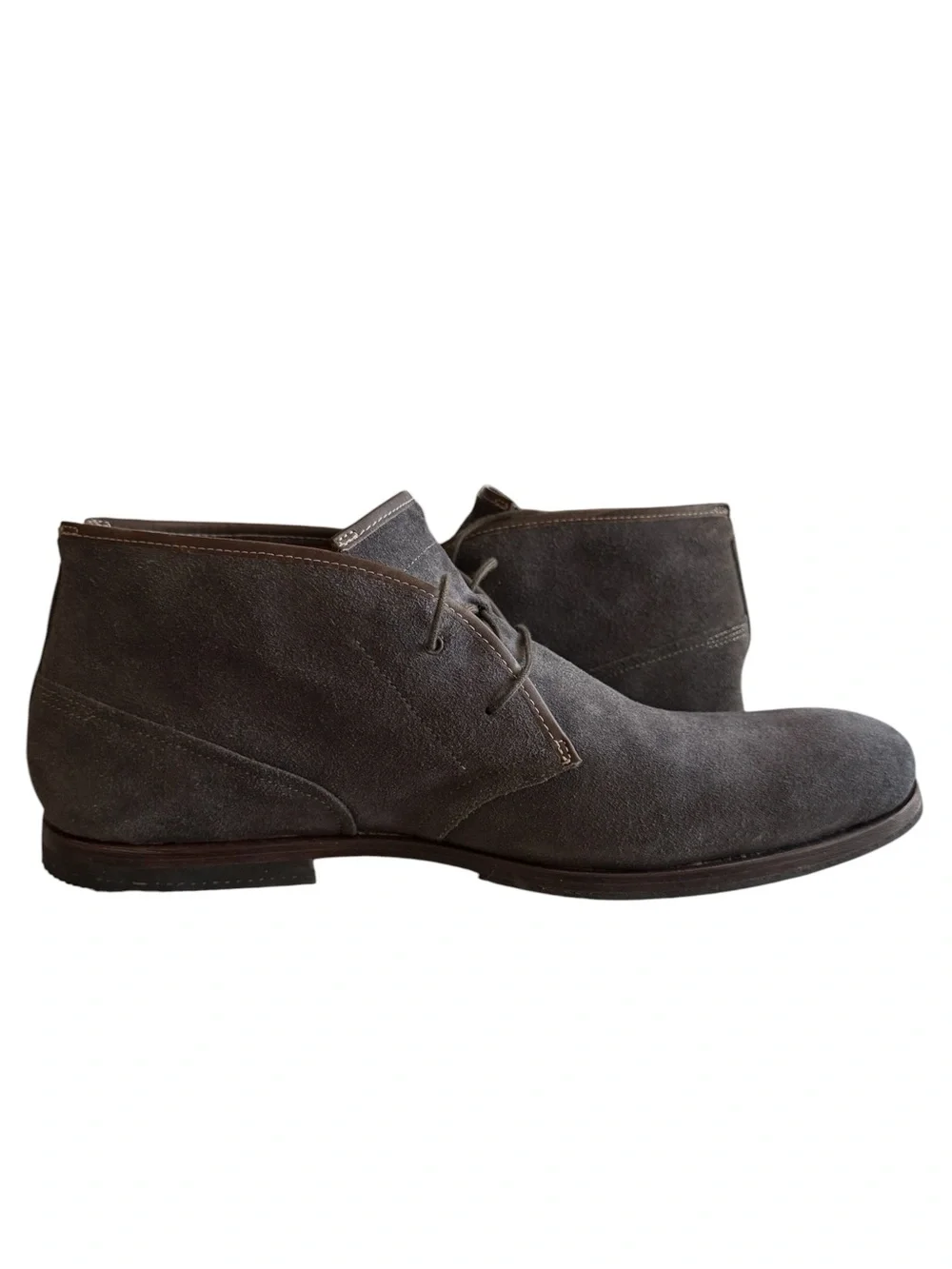 Timberland Men’s Suede Chukka Boots Gray US 12 A1L9X Defender Repellent Leather